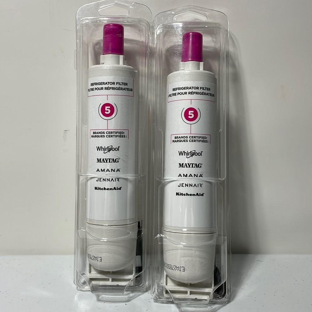 2 Pack Whirlpool everydrop Refrigerator Water Filter 5 (EDR5RXD1)